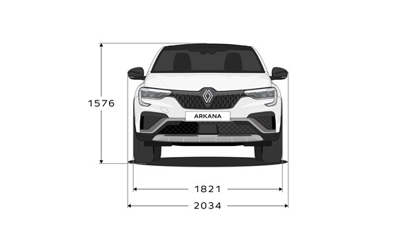 dimensions - modular design - Renault Arkana E-Tech full hybrid