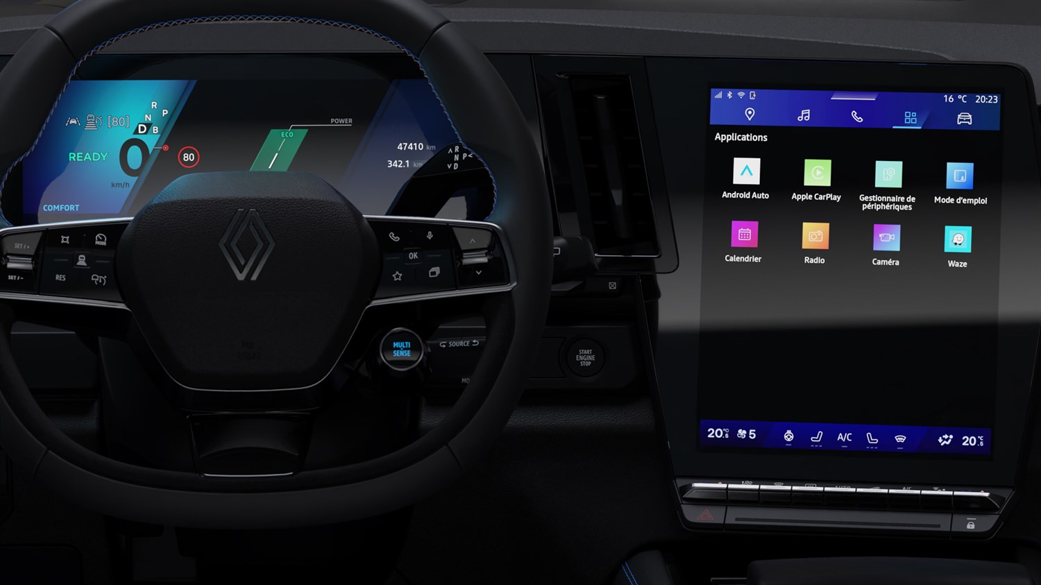 Renault Rafale E-Tech full hybrid - openR - multimedia system