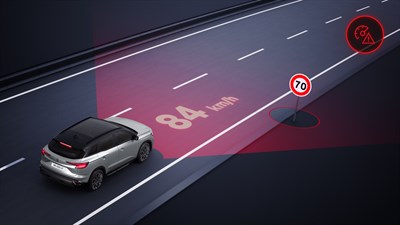 αναγνώριση οδικής σήμανσης - ασφάλεια - Renault Austral full hybrid E-Tech