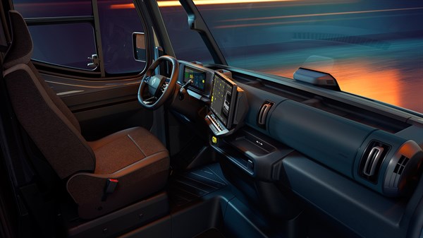 Renault Estafette E-Tech electric - υπερυψωμένη θέση οδηγού με πανοραμική θέα