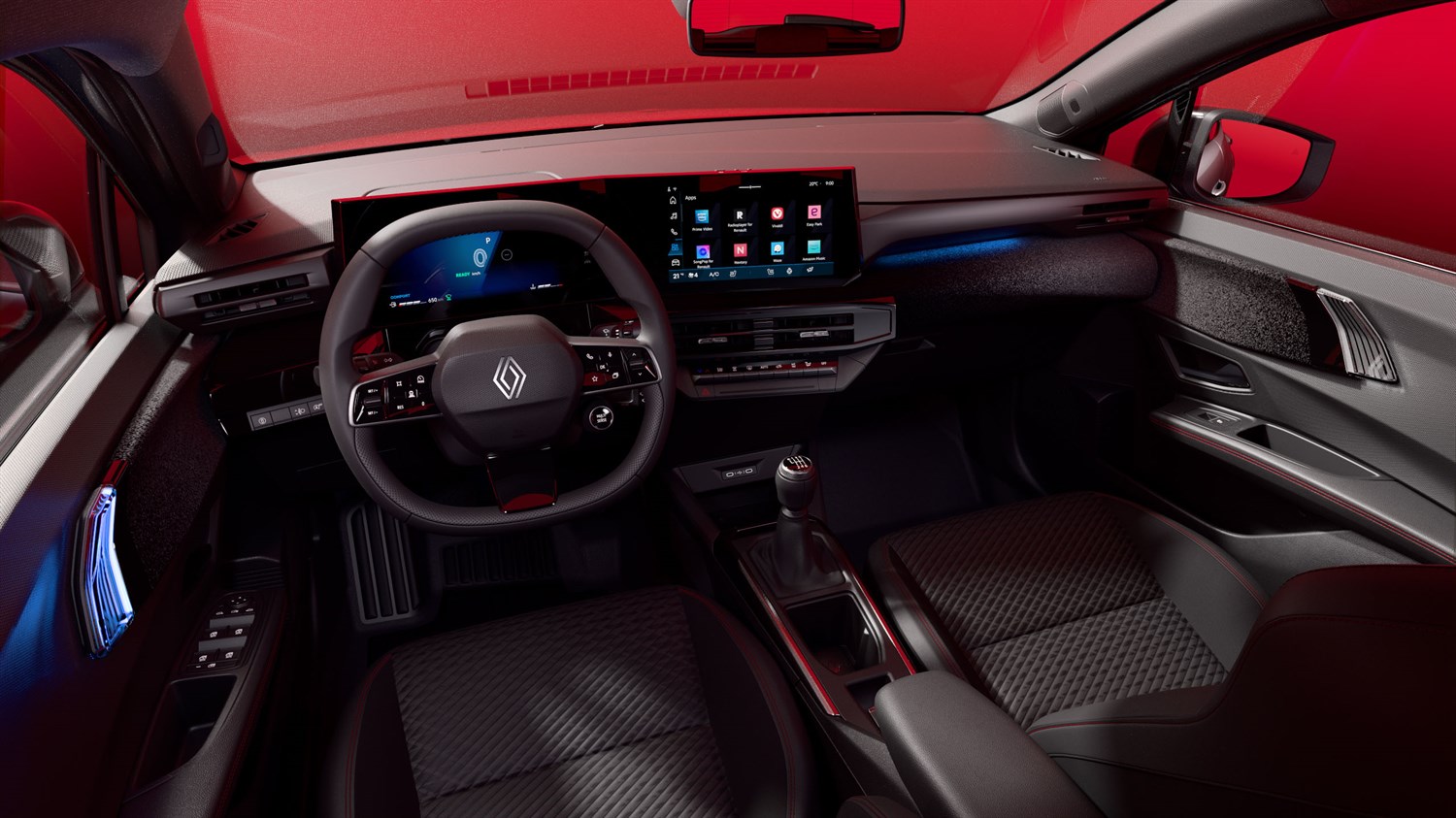 interior lighting ambience- Renault Clio