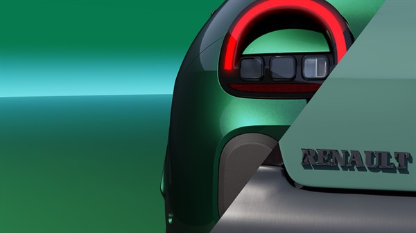 half-moon rear lights - Renault Twingo E‑Tech electric