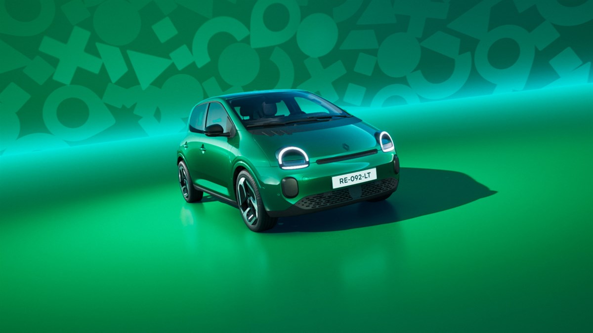 absolute green - Renault Twingo E-Tech electric