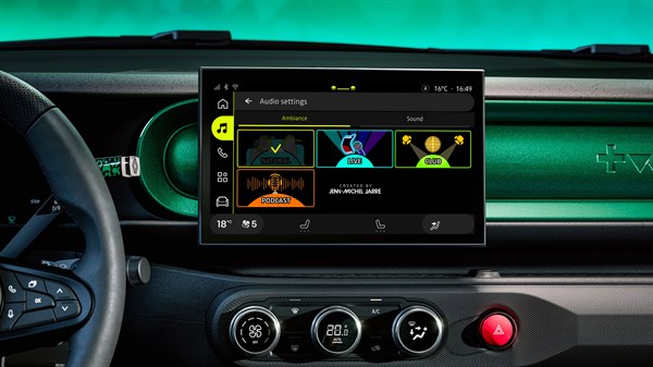 ηχητική αλληλουχία καλωσορίσματος από τον by Jean-Michel Jarre - Renault Twingo E-Tech electric