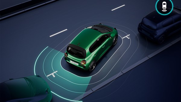 αισθητήρες πάρκινγκ εμπρός, πίσω και στο πλάι - Renault Twingo E-Tech electric