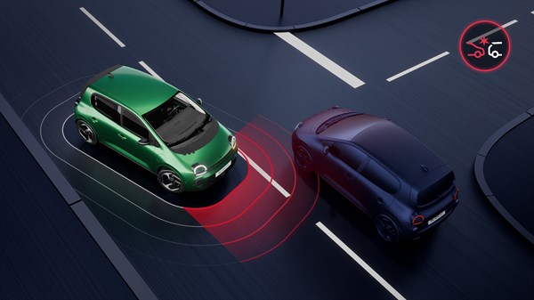 interesection automatic emergency braking system - Renault Twingo E-Tech electric