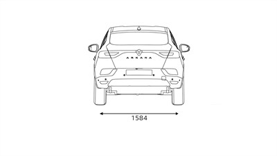 Renault Arkana rear dimensions
