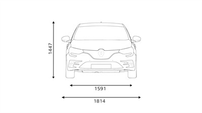 MEGANE front-end dimensions