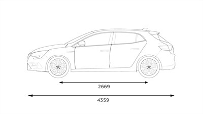 MEGANE side dimensions