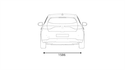 MEGANE rear dimensions