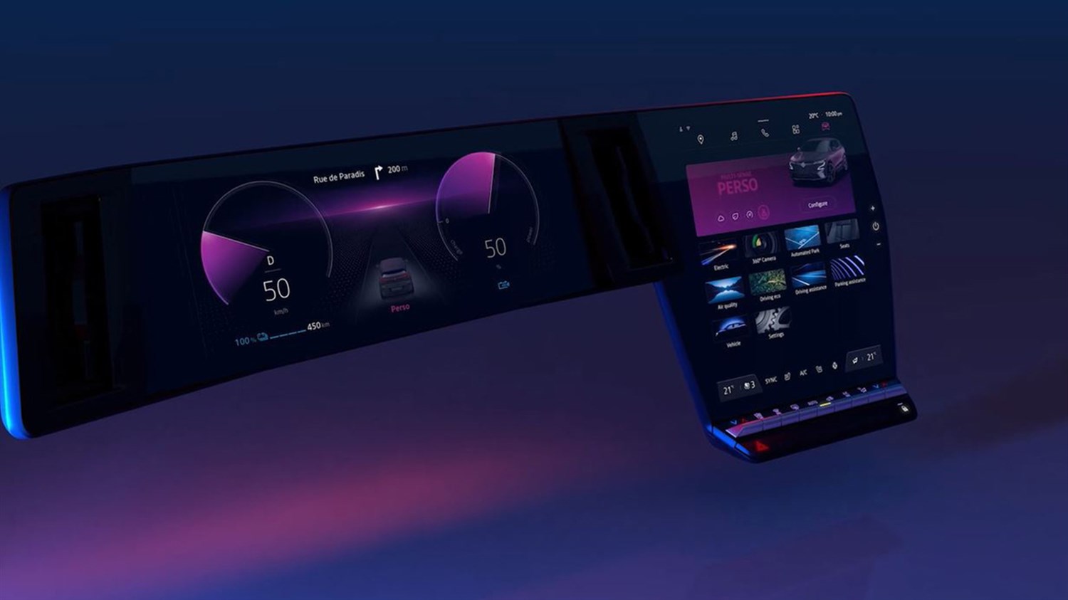 All New Renault Megane E-Tech 100% electric - interior, multimedia screen