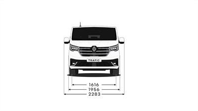 Renault Trafic Passenger - front-end dimensions